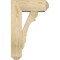 Ekena Millwork Olympic Craftsman Rough Sawn Bracket w/ Offset Brace, Douglas Fir, 6"W x 14"D x 22"H BKT0604X14X22OLY04RDF - alternate 2
